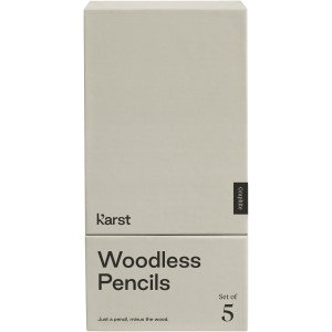 Karst 2B ceruzakészlet, 5 db, szürke (ceruza)