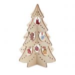 Fából készült karácsonyfadísz, fa (CX1510-40)