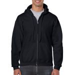 Gildan Heavy Blend kapucnis pulver, Black (GI18600BL)