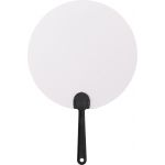 Karton legyez, fekete/fehr (8580-01)