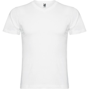 Roly Samoyedo V-nyak frfi pl, White (T-shirt, pl, 90-100% pamut)