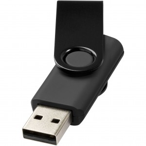 Rotate Metalic pendrive, fekete, 16GB (raktri) (pendrive)