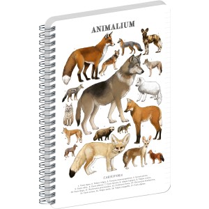 Spir�los Notesz Animalium ? Canines, lined, A5